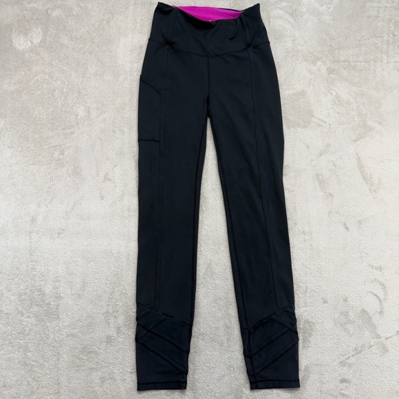 Lilly Pulitzer Pants - Lilly Pulitzer Pants Women's XS Luxletic Leggings Black Mesh Lattice Pocket Yoga